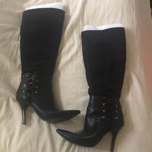 Nine West Women’s size 7-1/2 M, Tall Black boots.